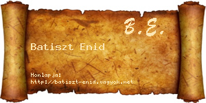 Batiszt Enid névjegykártya